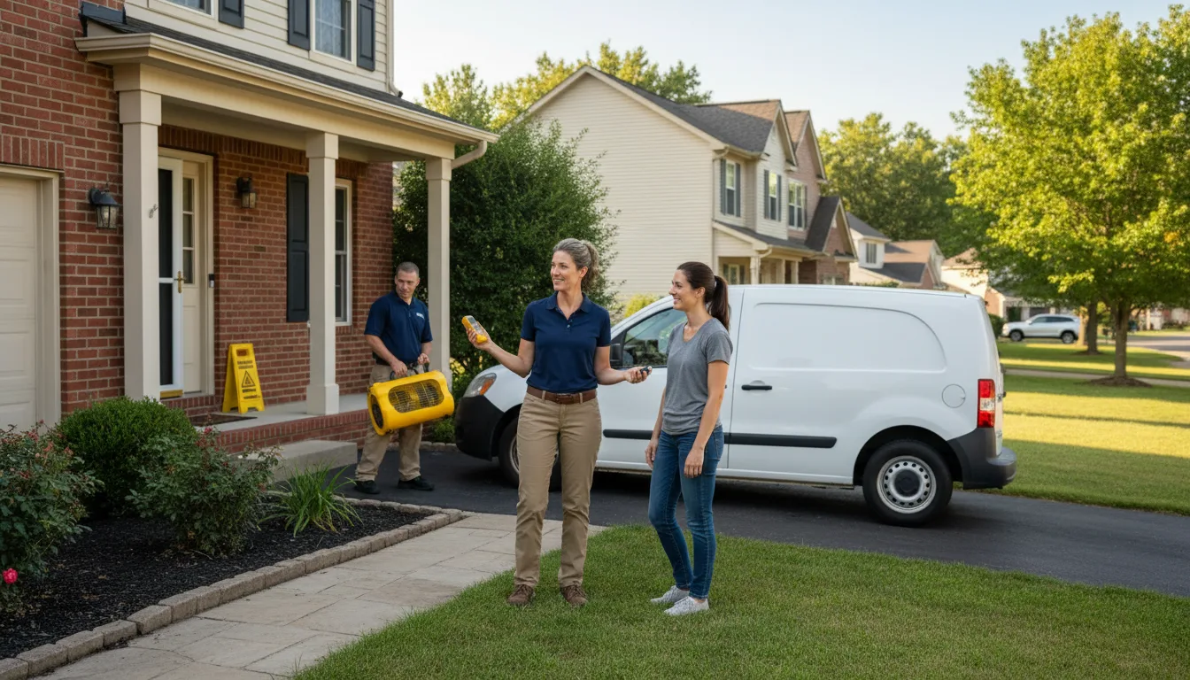 Residential water damage restoration in Mound Bayou, MS